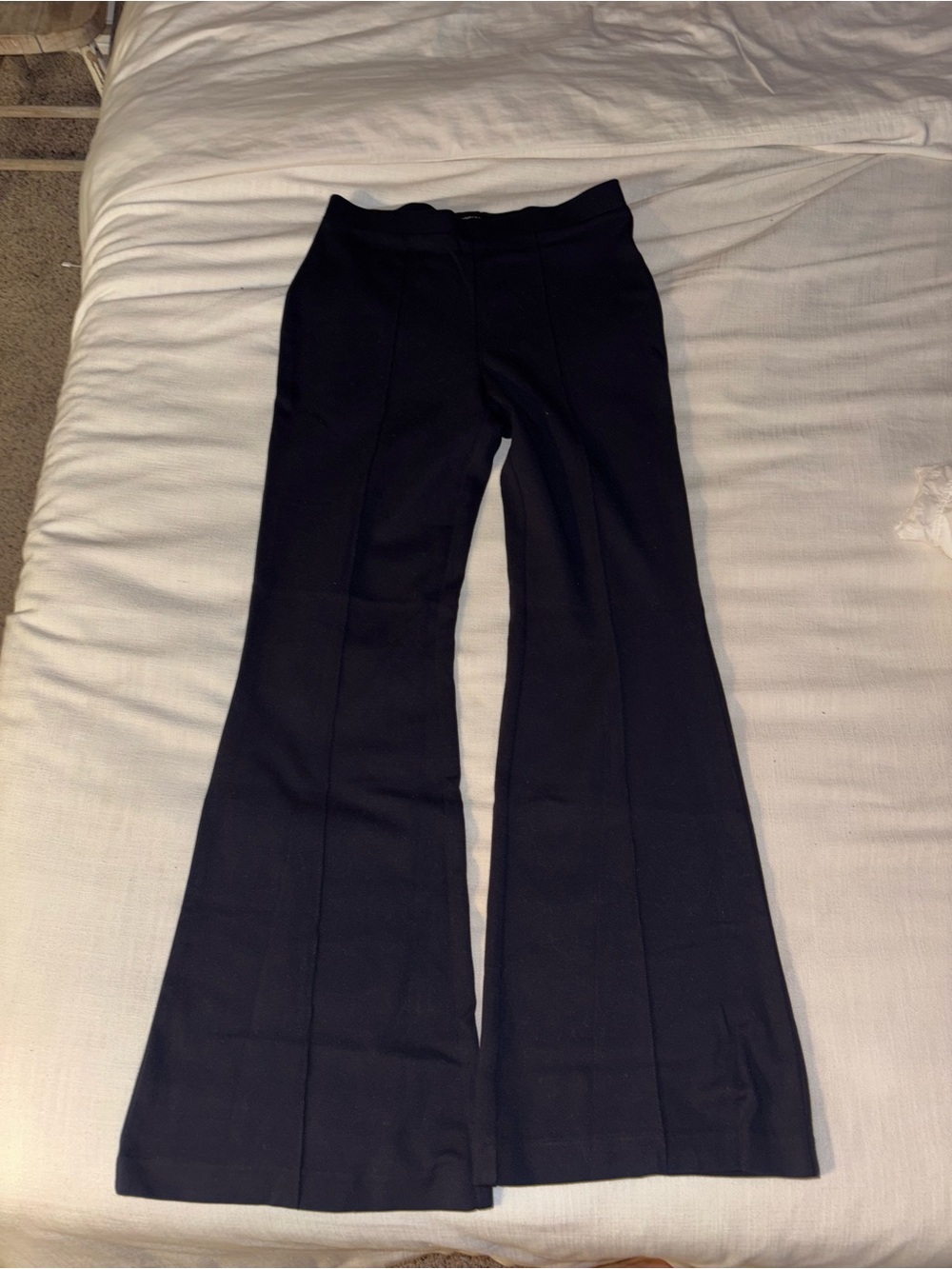 Women’s Navy Flared Pants - Classic Everyday professional comfy style
